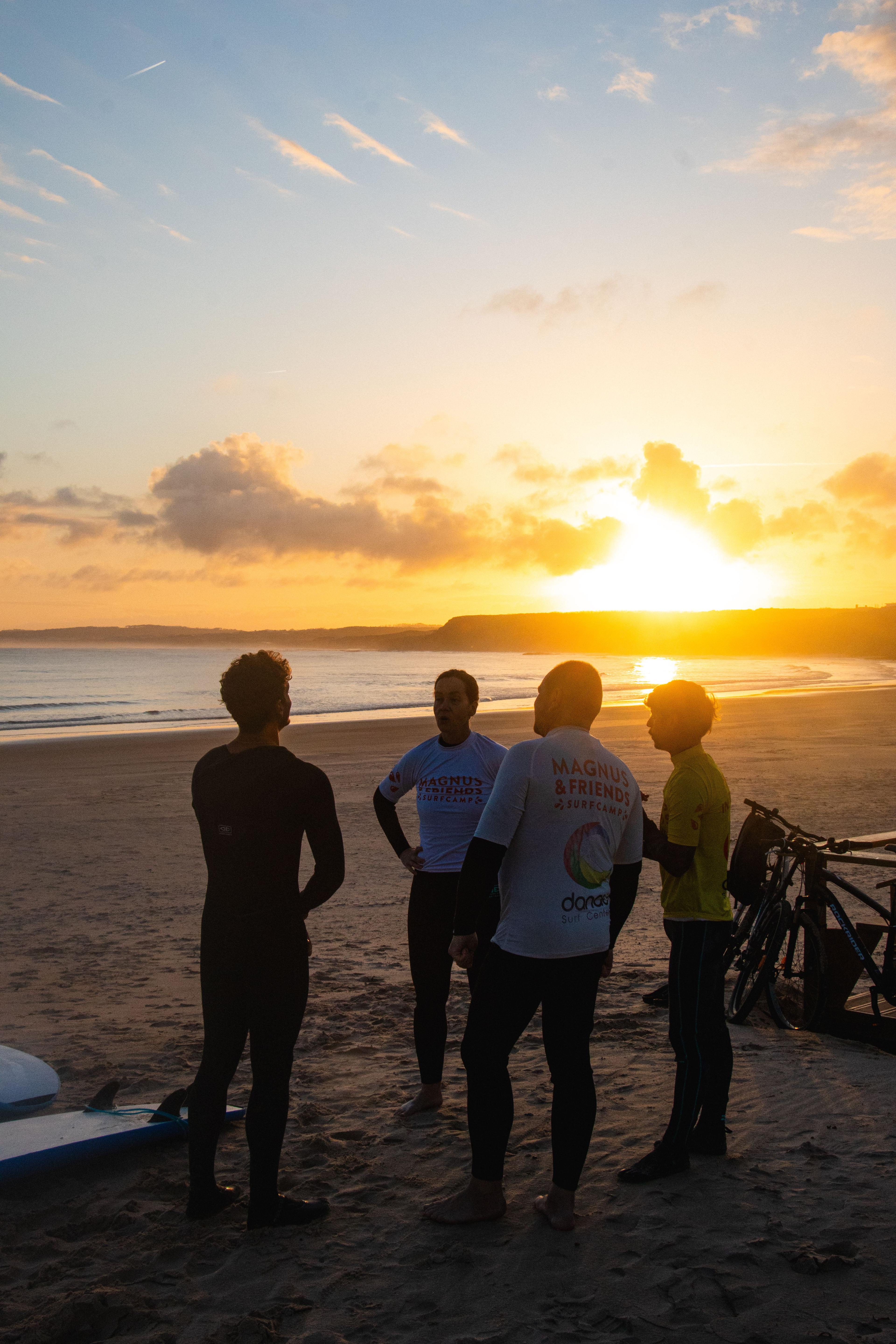 Surflektion i soluppgången