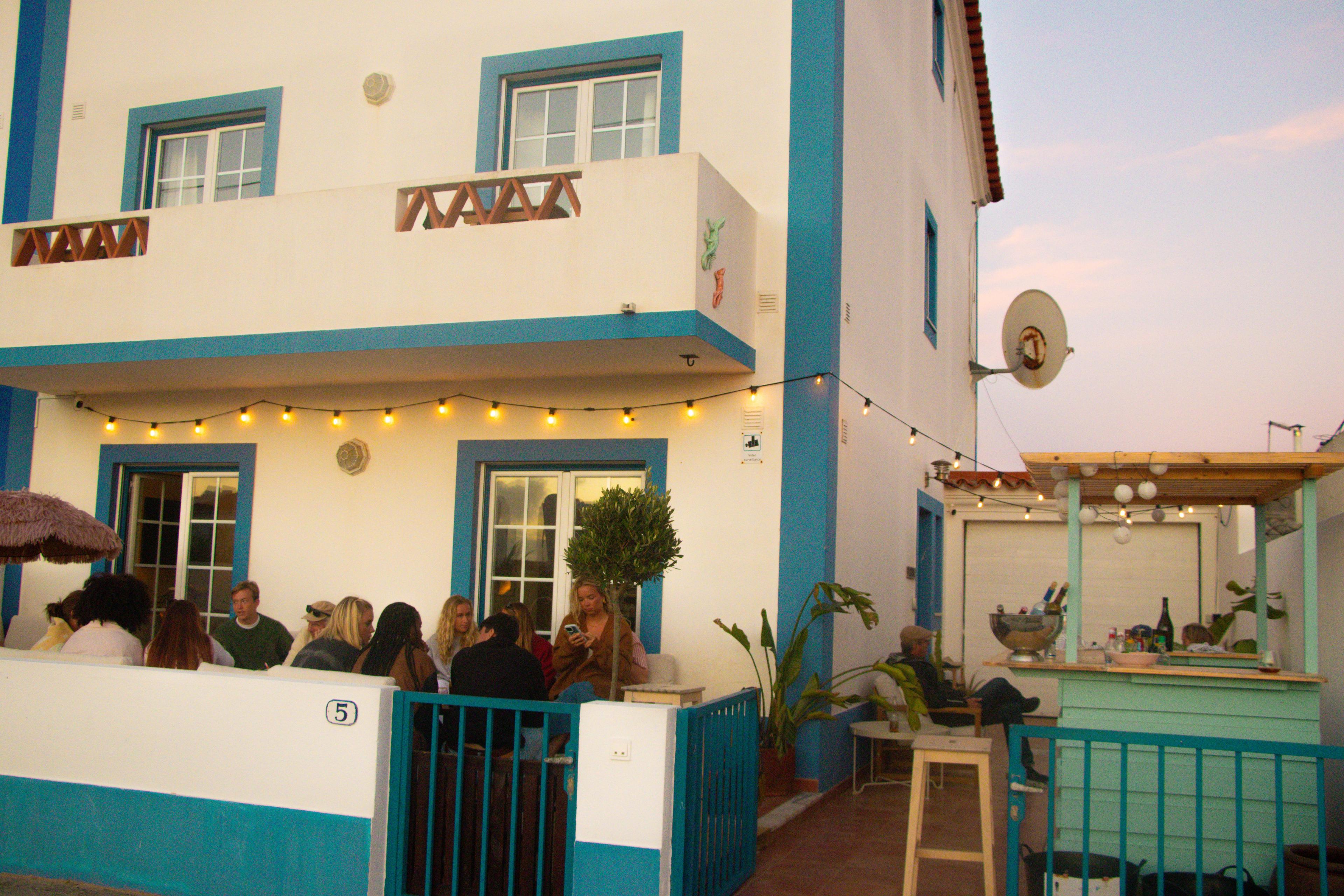 Häng i havsvillan på kvällen