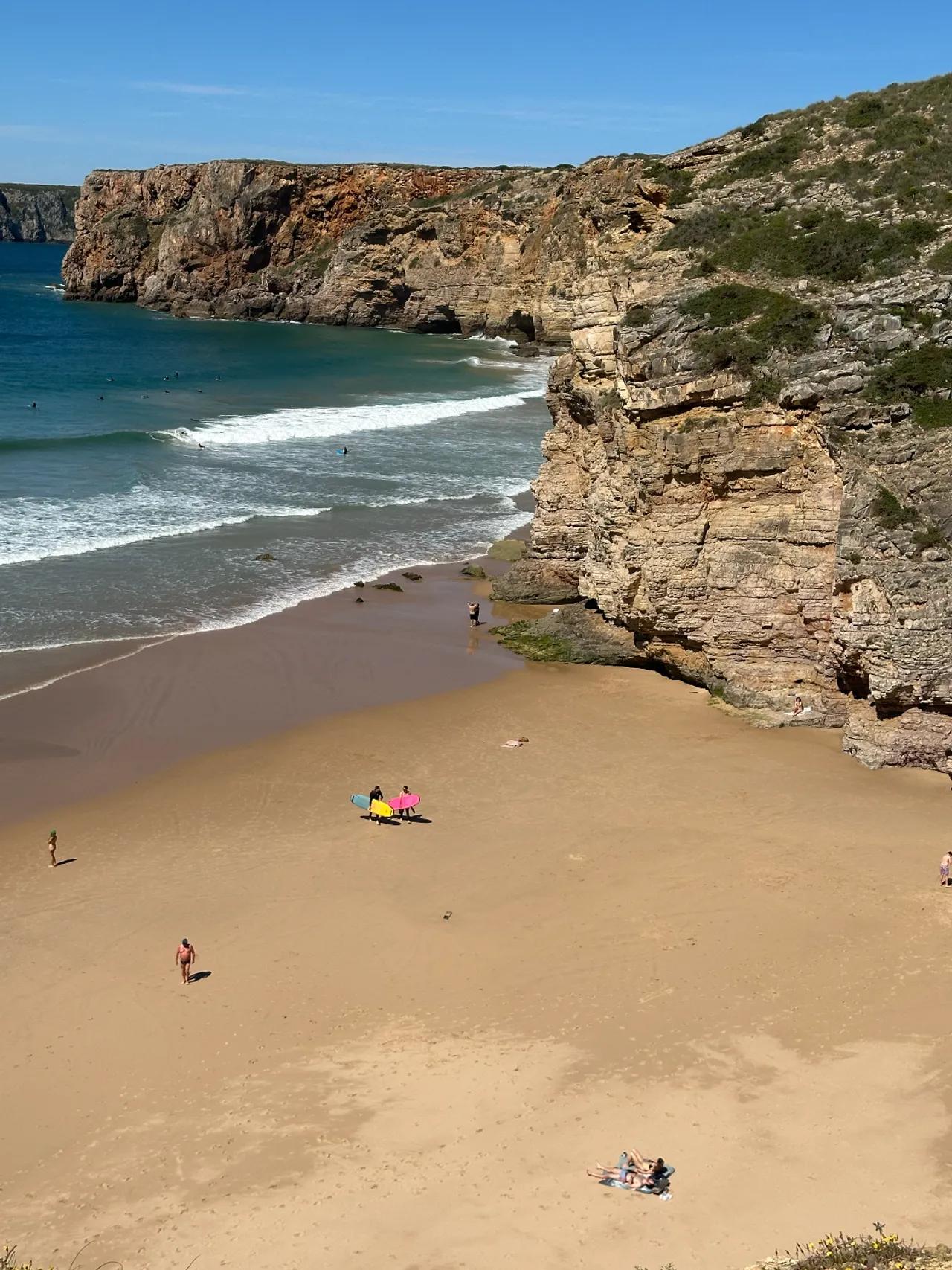 Strand och kliport i Baleal
