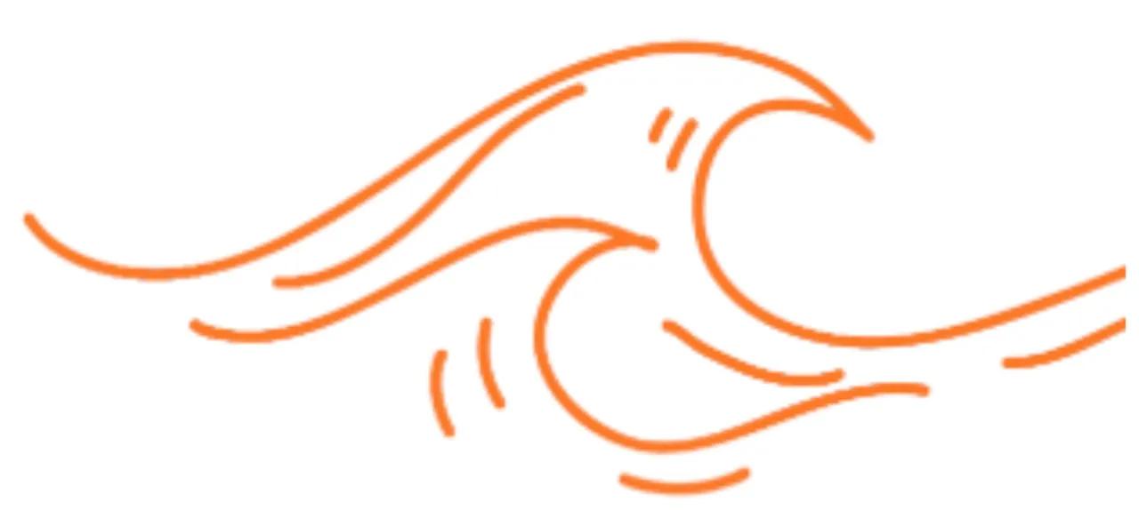 Orange våg ikon