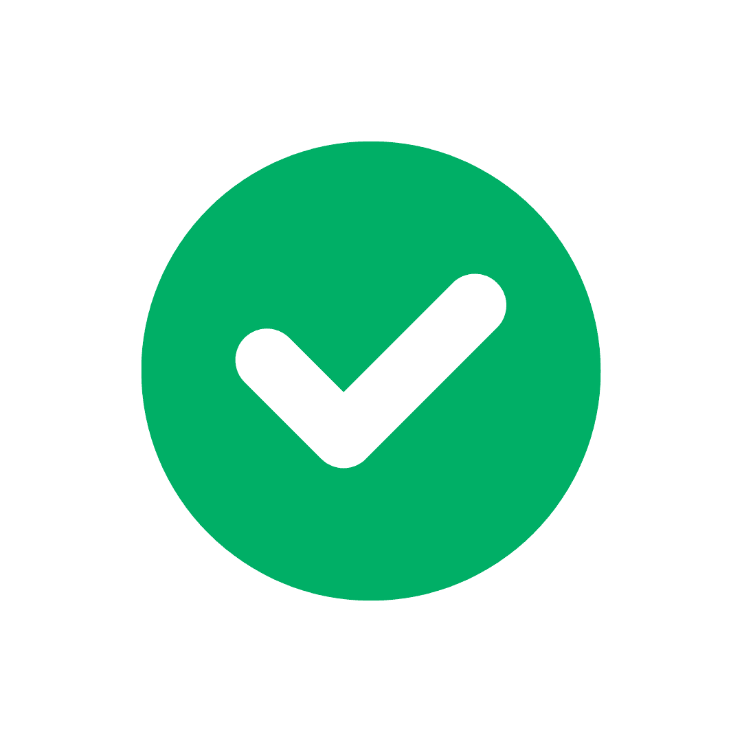 Grön checkmark-ikon